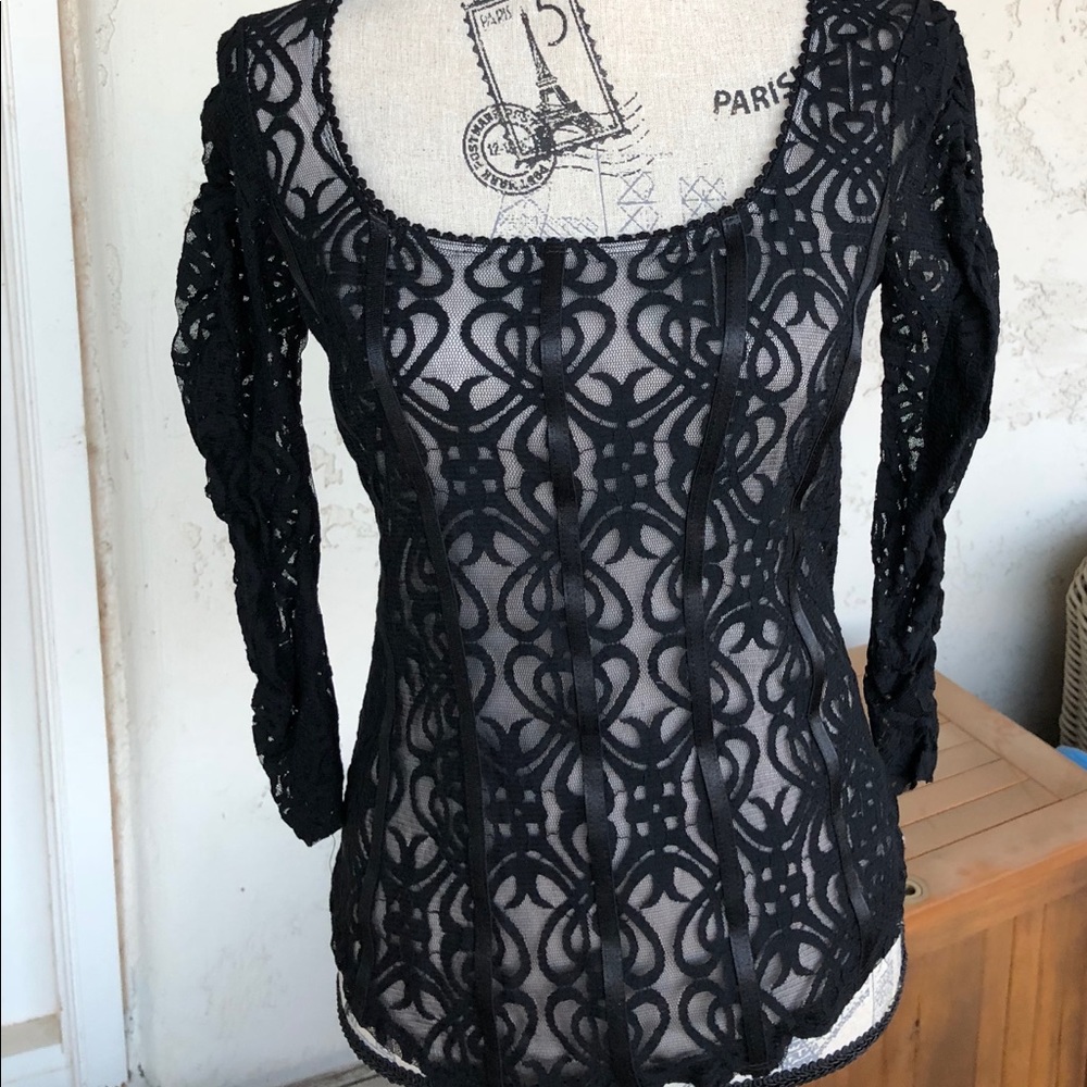 Lace Overlay Corset top